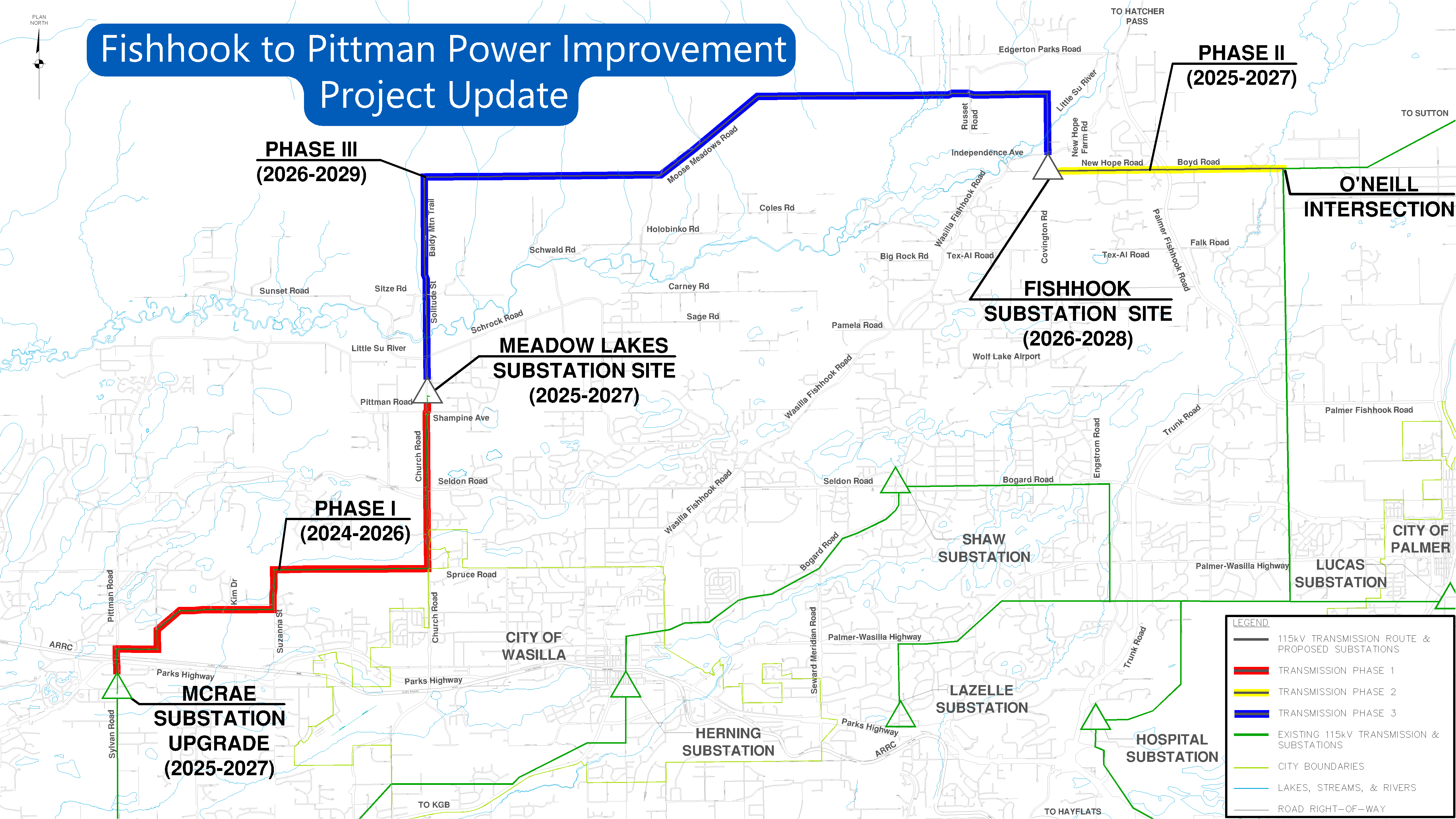 Fishhook to Pittman Transmission Line and Substations Power